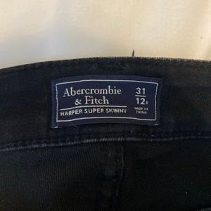 Abercrombie  skinny black jeans